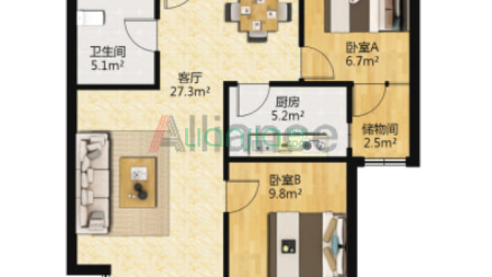 百年华府二手房实景图