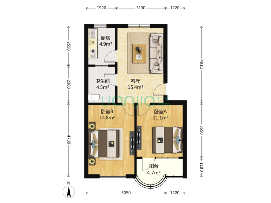 妙境一村 2室1厅1卫 71平方