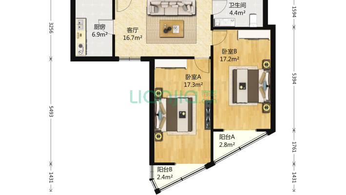 八家庄公寓二手房实景图