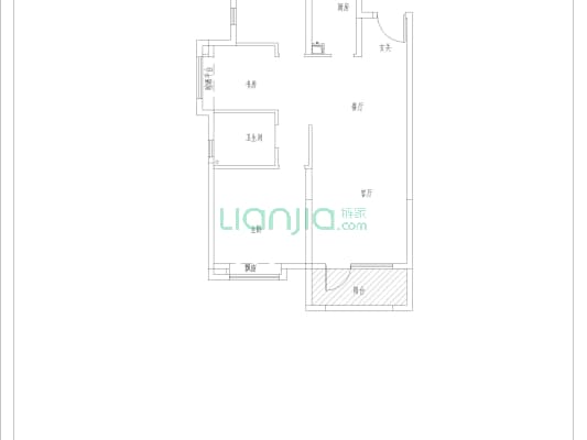 采光视野棒 明厨明卫 交通便利-户型图