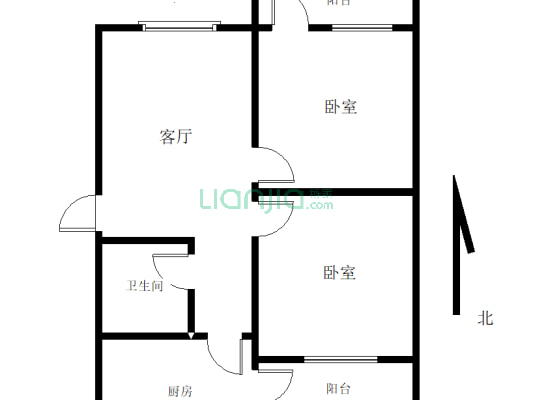黄楝树医药公司家属院3楼有证可分期，房子位置好-户型图