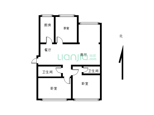 财富九龙城 3室1厅 西南-户型图