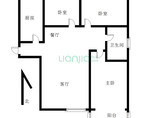 呈颐园 107国道 双塔西丁 采光无遮挡-户型图