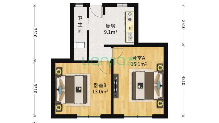 陆兴小区二手房实景图