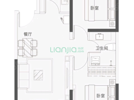 市区好房，距离三义，西丁，双塔近，生活便利。-户型图