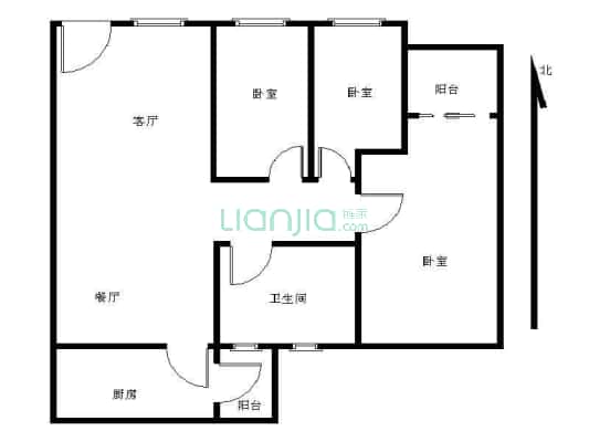 金海岸花园金石碧苑 3室2厅2卫 89平方