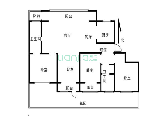 龙湖壹号新时代一楼直通地下室有大院子-户型图