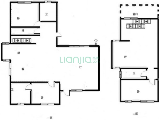 环京独栋别墅 京港澳高速旁 带大花园 配套成熟-户型图