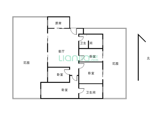 朗基香樾府（资阳） 4室2厅 南-户型图