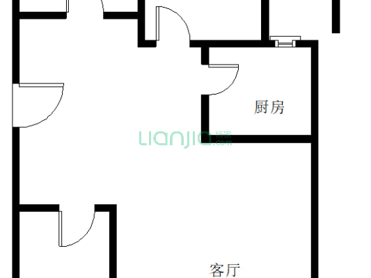 惠友橙园 2室1厅 南 北-户型图