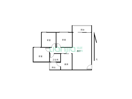 金科世界城  四期 洋房 清水  正三室-户型图