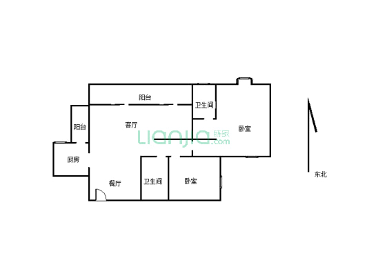 此房位置好出行方便业主诚心出售三江口位置佳急售-户型图