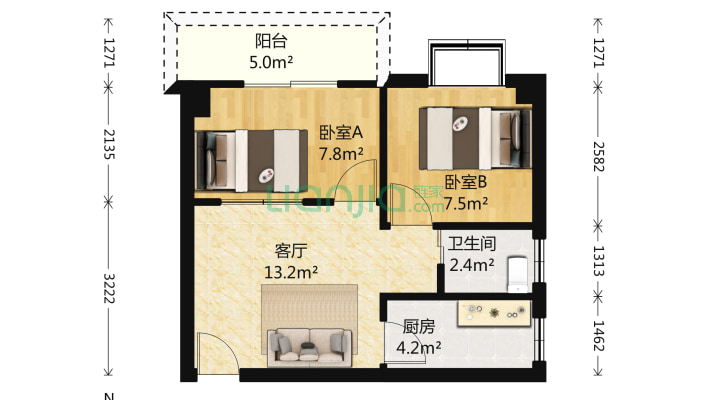 舞台天下二手房实景图
