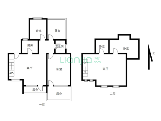 南北通透大户型洋房，采光好，视野好  带阁楼-户型图