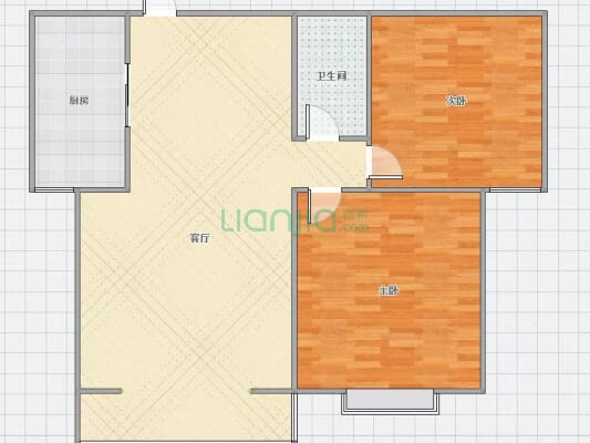 房子是水岸花城 目前优质的一套 业主诚意出售 中高层-户型图