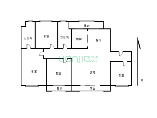 碧桂园·御府4-2-1-2 144.00m²-户型图