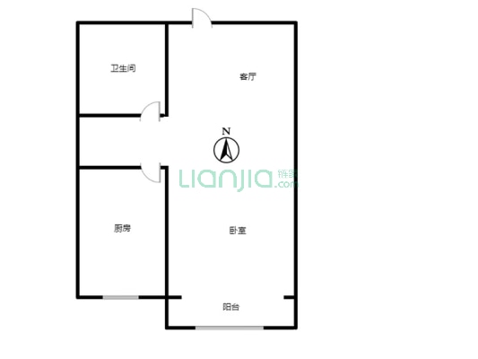 精致装修，朝南户型，房本满五唯一，税费低。-户型图