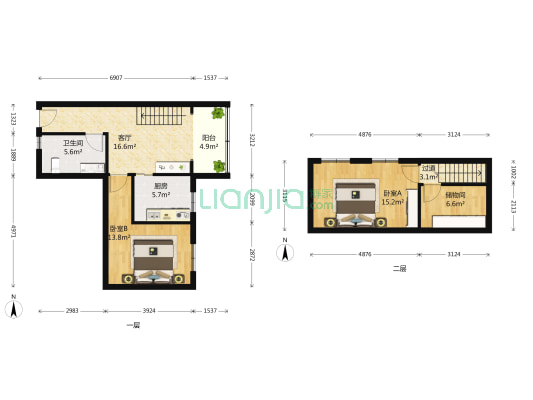 泰山花苑 2室1厅1卫 73平方