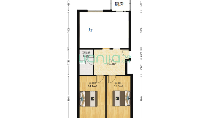 锅炉厂家属小区二手房实景图
