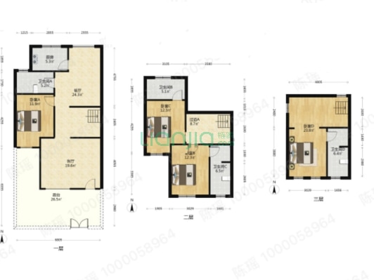 品质别墅区 环境优美 一步一景 四季有花 有高尔夫球场-户型图