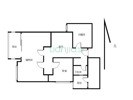 人居天府汇城 3室2厅 西-户型图