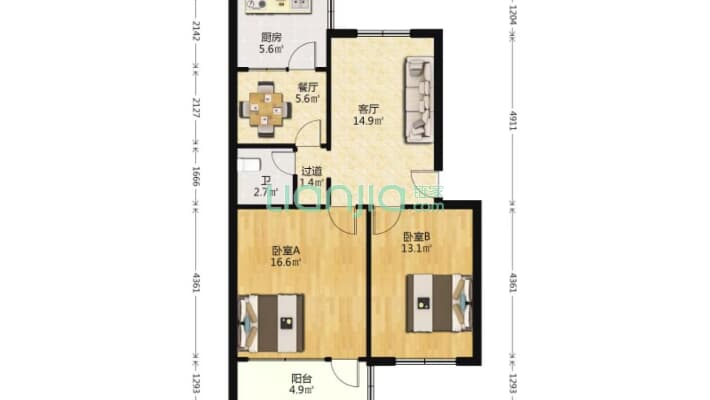 潍坊市粮油储运公司宿舍二手房实景图