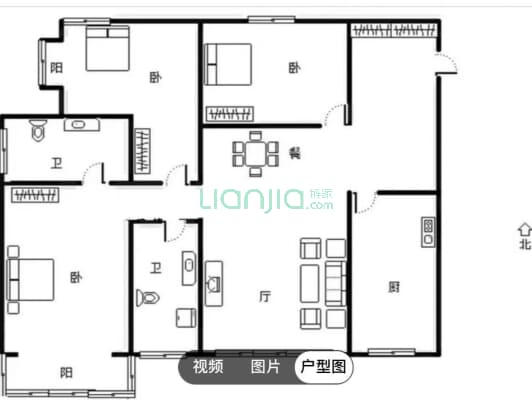 矿山局家属院南楼地处范阳主路，出门市医院-户型图