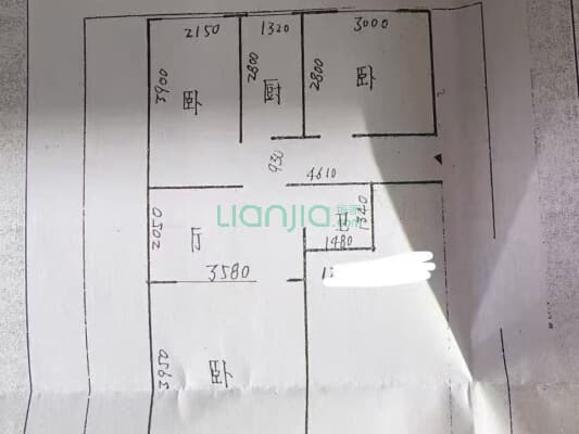 范阳路矿山局家属院南北通透小三居-户型图