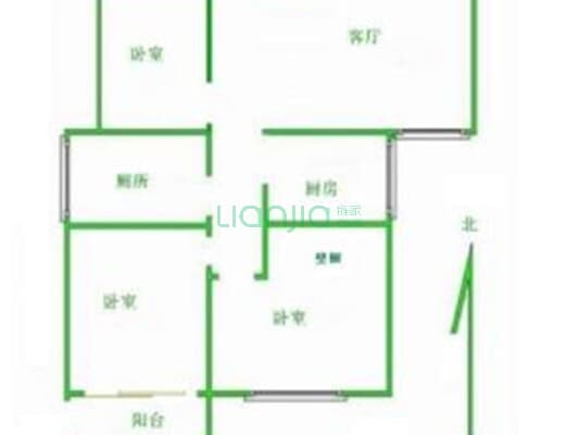 天鹅湾 2室2厅 南-户型图