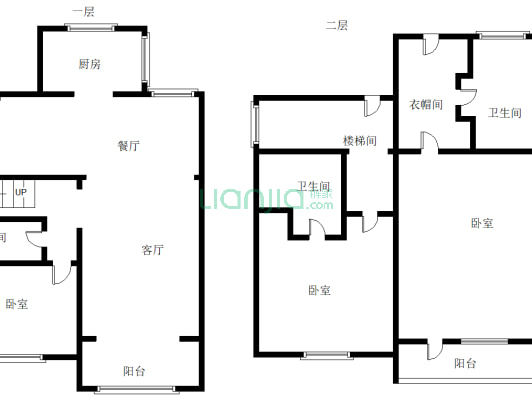 鸿坤理想湾南区 4室2厅 南 北-户型图