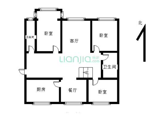 兴平小区  三居室有地下室 满五唯一-户型图