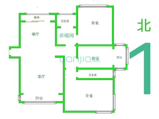 丽景蓝湾A   方正三局  业主诚心出售-户型图