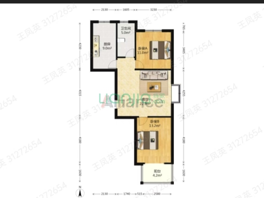 水水尚仁佳小区环境优美，标准现房，即买即住。-户型图