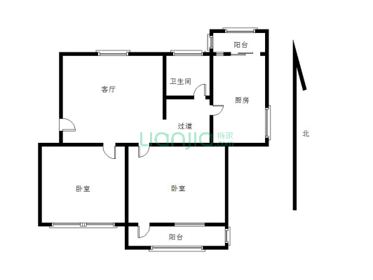 此房属于满五不唯一，邻着四小，三室已经改成两室了，-户型图