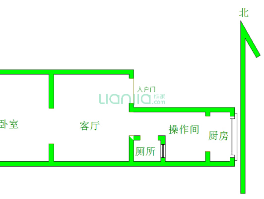 东风公园，省医院附 近，中华小区精装两室-户型图