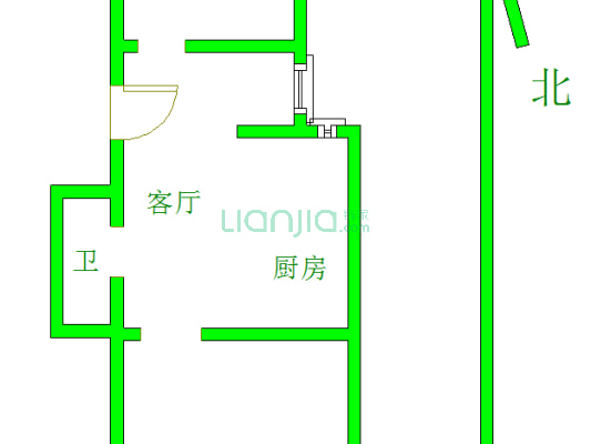 珠江路267号 2室1厅 南