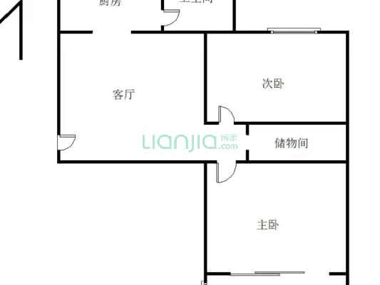 物探局小区  安静  集中供暖  宜居小区-户型图