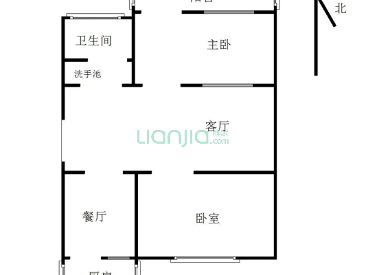 市区好房，距离三义，西丁，双塔近，生活便利。-户型图