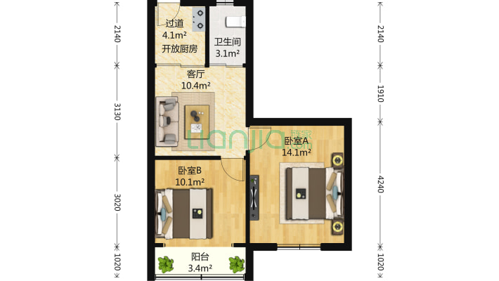 朱行三村二手房实景图