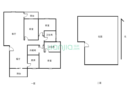 禾邦广场曼购商圈尚品苑三室两厅 交通方便 适合居住-户型图