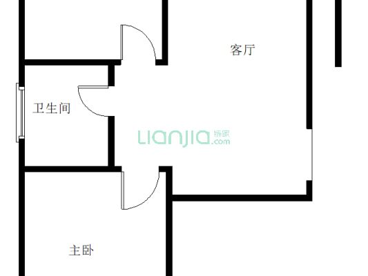 开发区朝阳路低楼层两居出售拎包入住-户型图