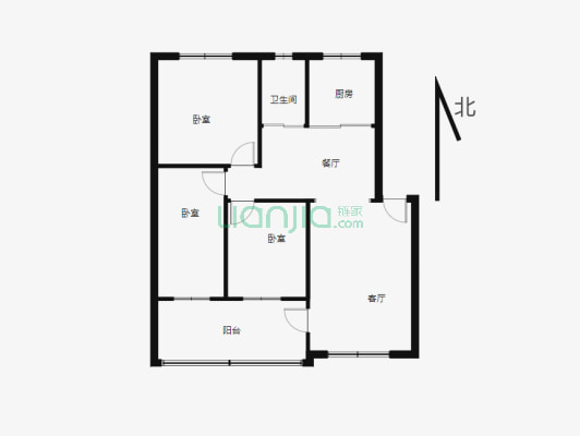 铁路局七街C区一楼南北通透精装修业主急售随时交房-户型图