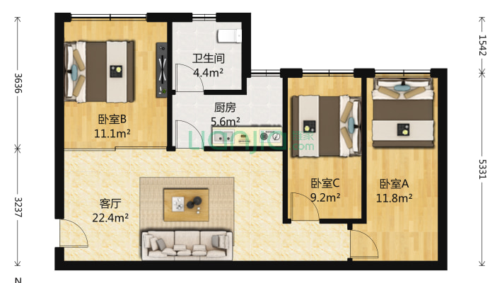 怡和楼二手房实景图