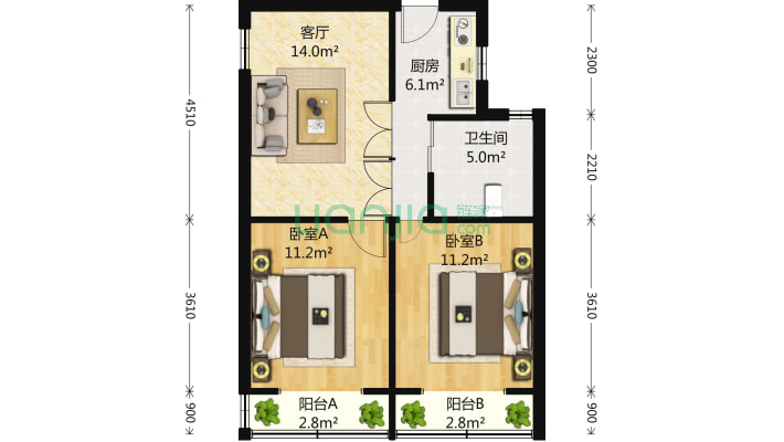 玉屏南路39号二手房实景图