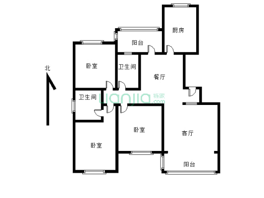 万达熙龙湾 精装修三居室 有证可分期满两年-户型图