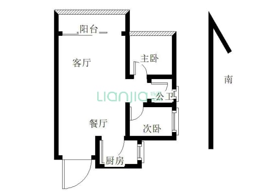 邻八中成章 船山实验小/学 金钟时代城 精装复试公寓-户型图