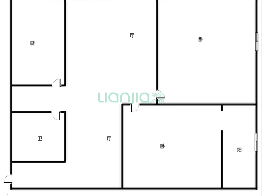 新本包满二的税，看房提前联系，中间楼层，东北户型-户型图