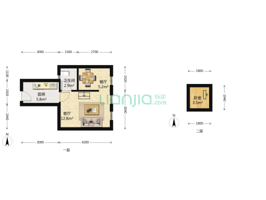武康路391弄 1室1厅1卫 25平方