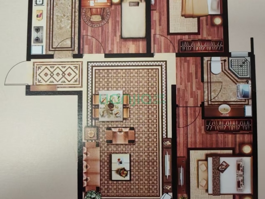 三利中和城B区好楼层三居室价格可议  全天采光无遮挡-户型图