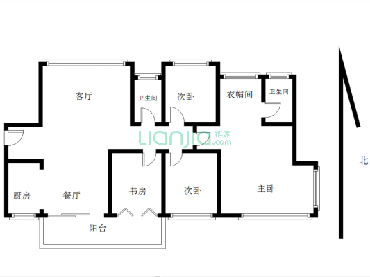 长安碧桂园 4室2厅 南